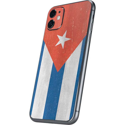 Cuban Flag Distressed iPhone 11 Skin